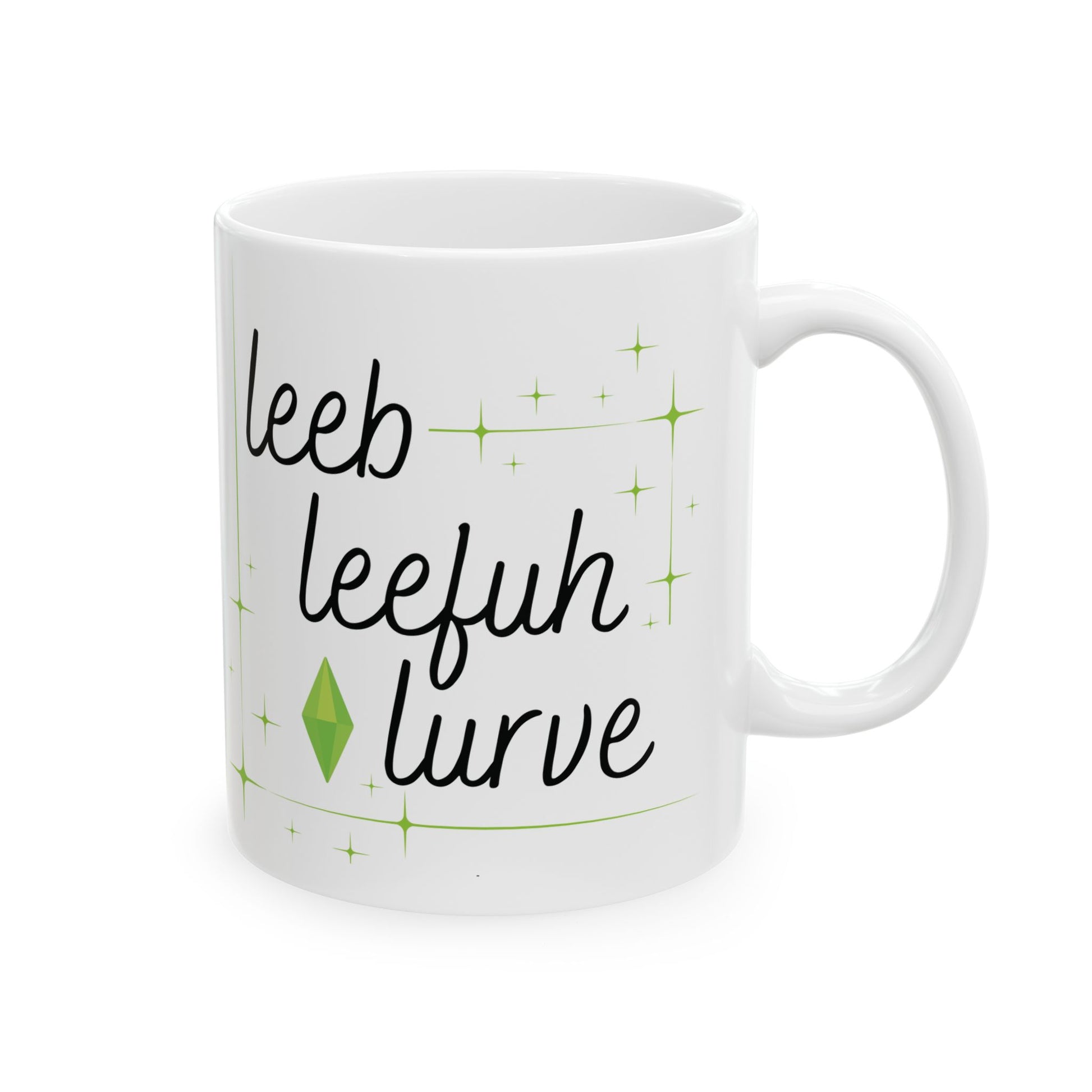 Simlish Leeb Leefuh Lurve 11oz Mug