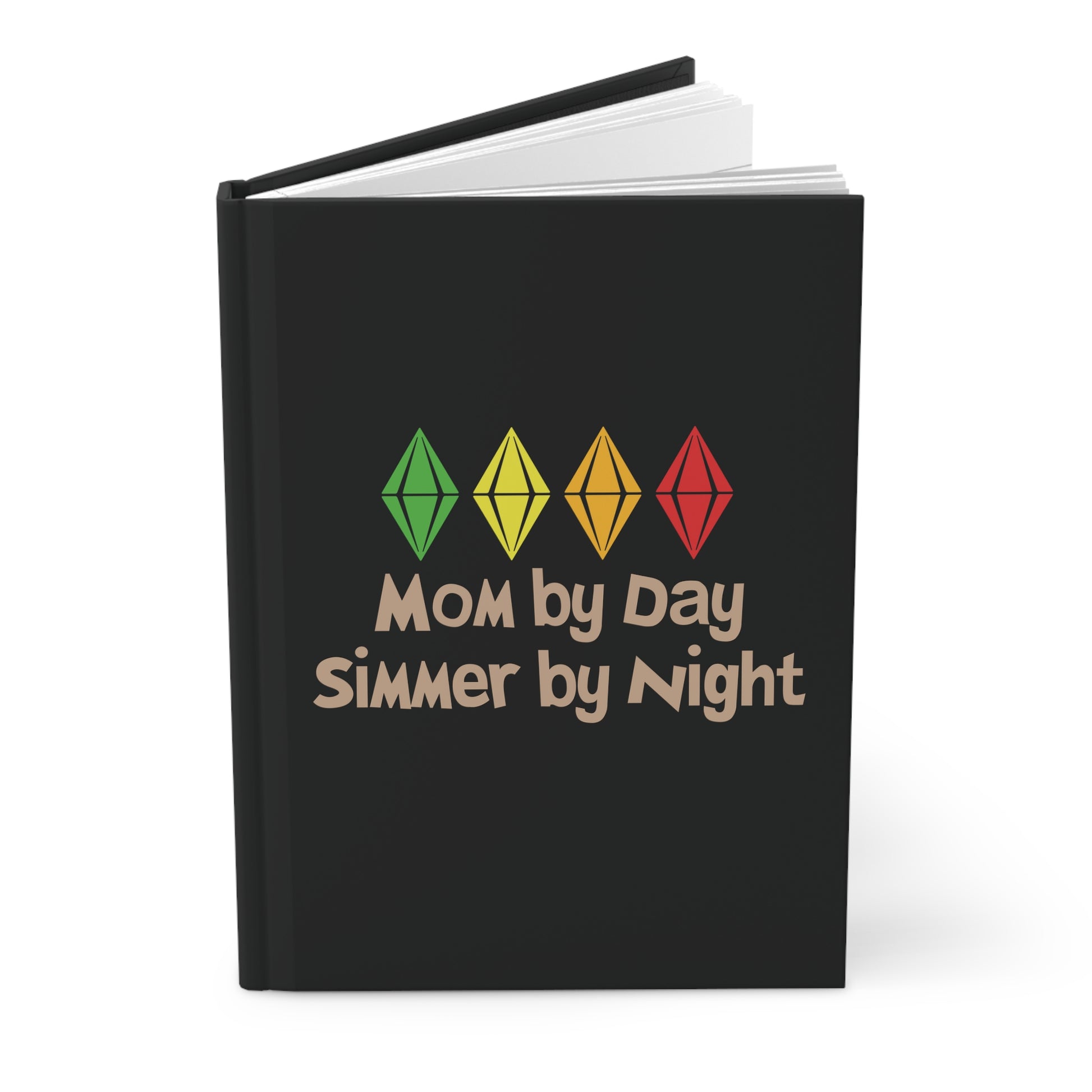 Mom by Day, Simmer by Night Hardcover Matte Journal, Perfect for Sims Fans