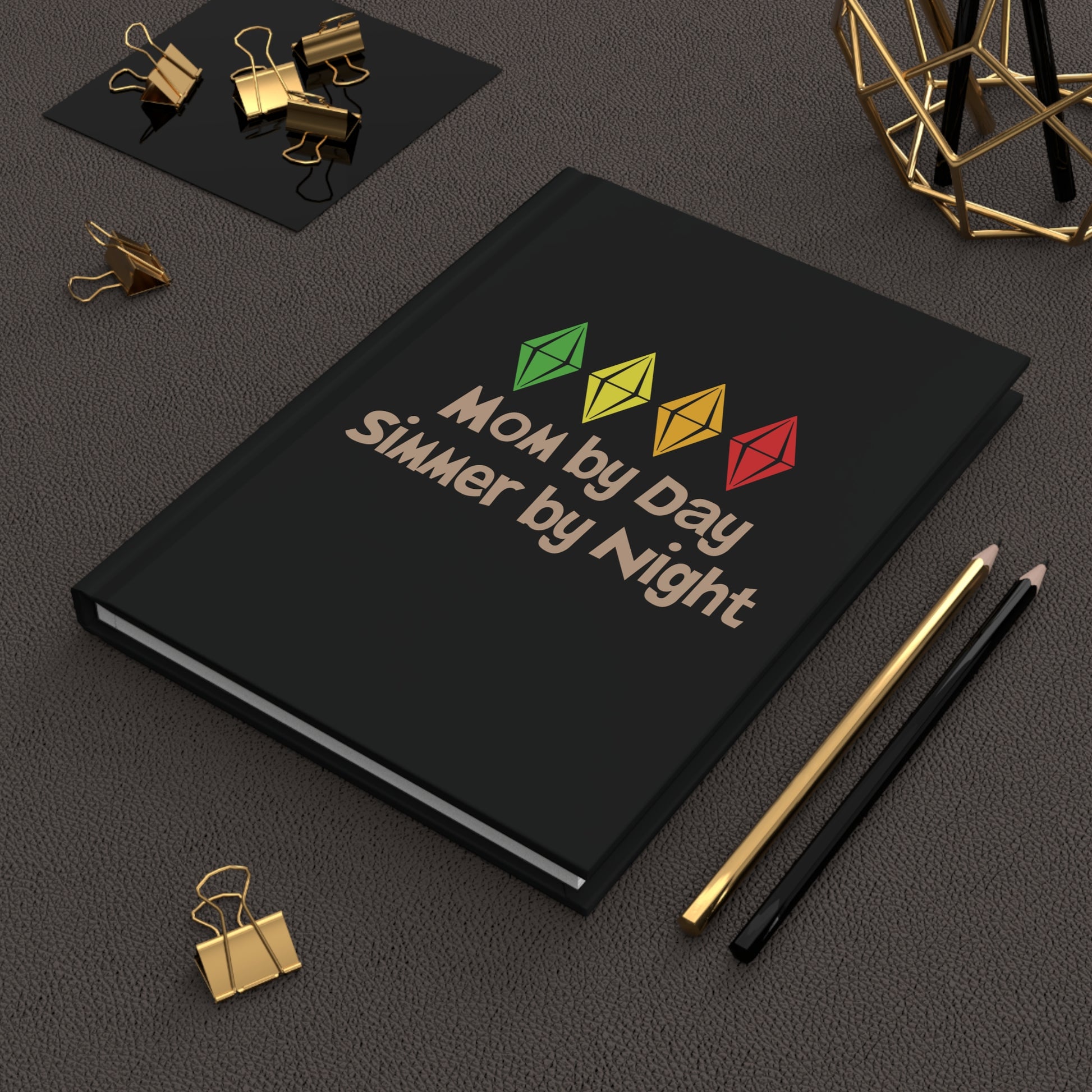 Mom by Day, Simmer by Night Hardcover Matte Journal, Perfect for Sims Fans