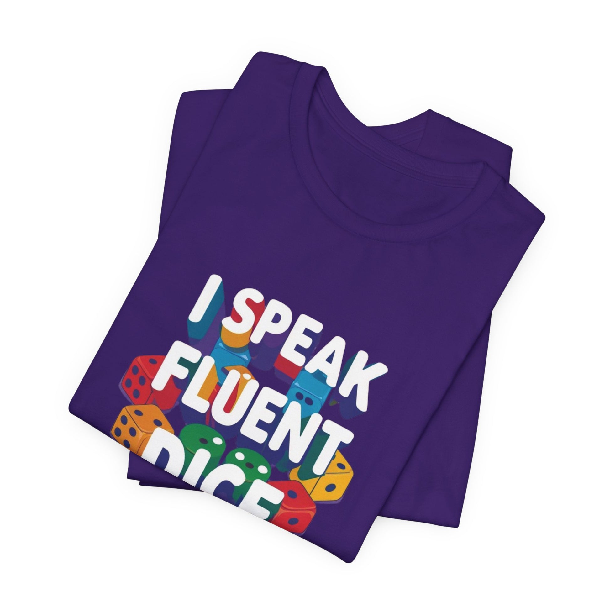 I Speak Fluent Dice T-Shirt – Funny Tabletop RPG Gamer Tee
