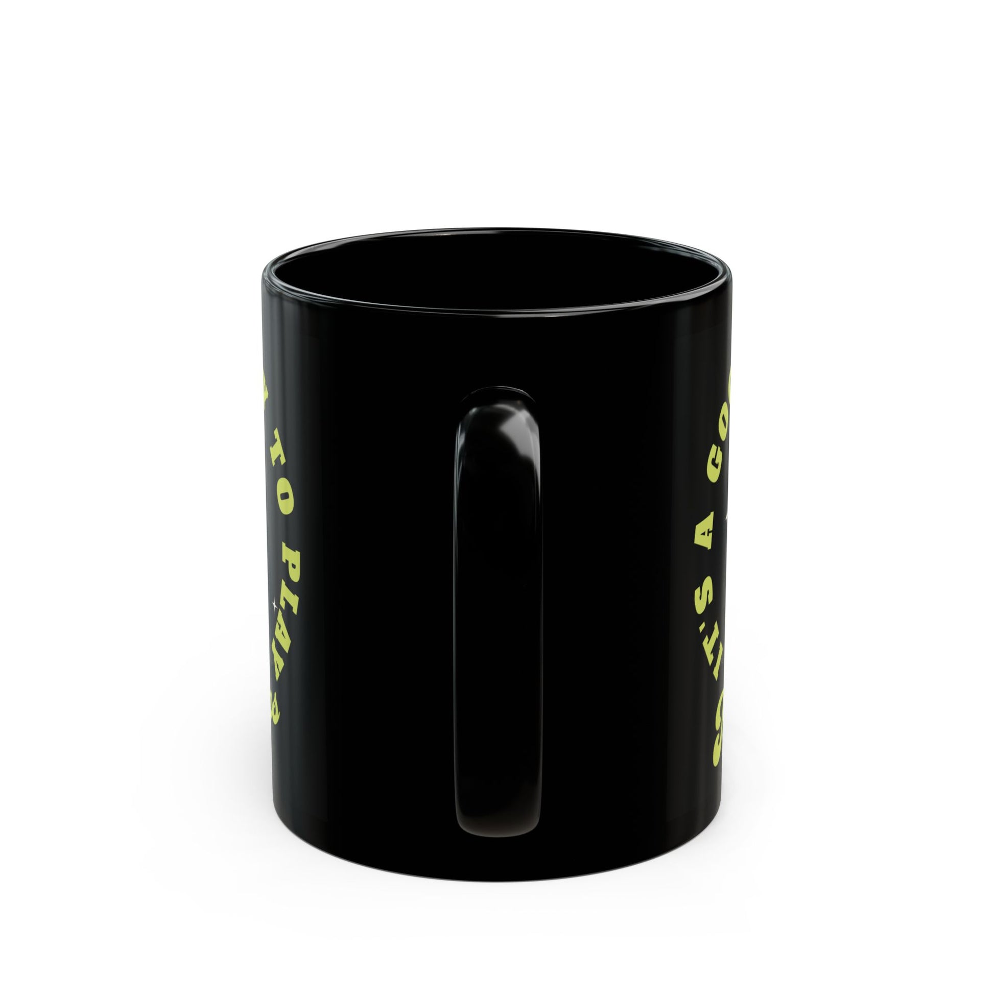 It's A Good Day To Play The Sims 11oz Black Ceramic Coffee Mug
