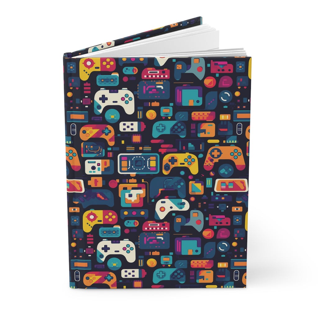 Gaming-Themed Hardcover Journal, Perfect Gift for Gamers