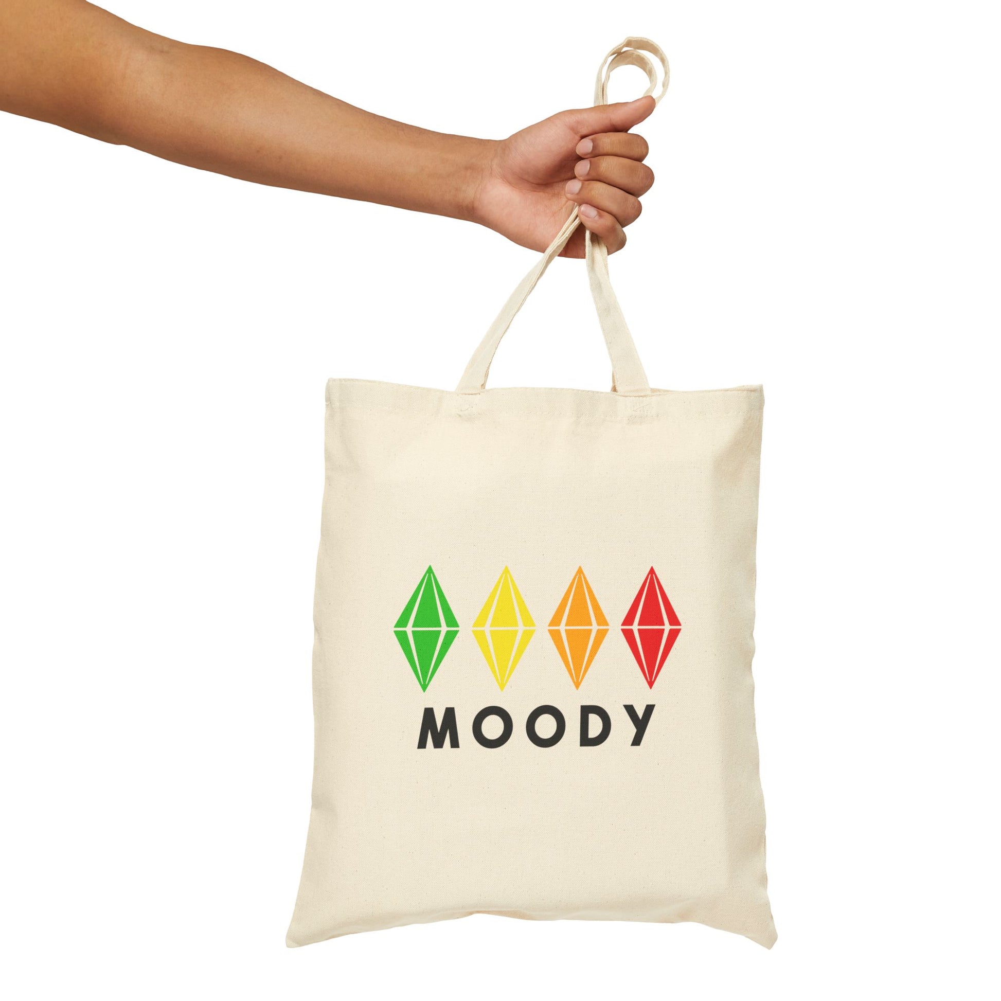 Moody Plumbobs Tote Bag, Sims Mood Canvas Bag, Simmer Gift