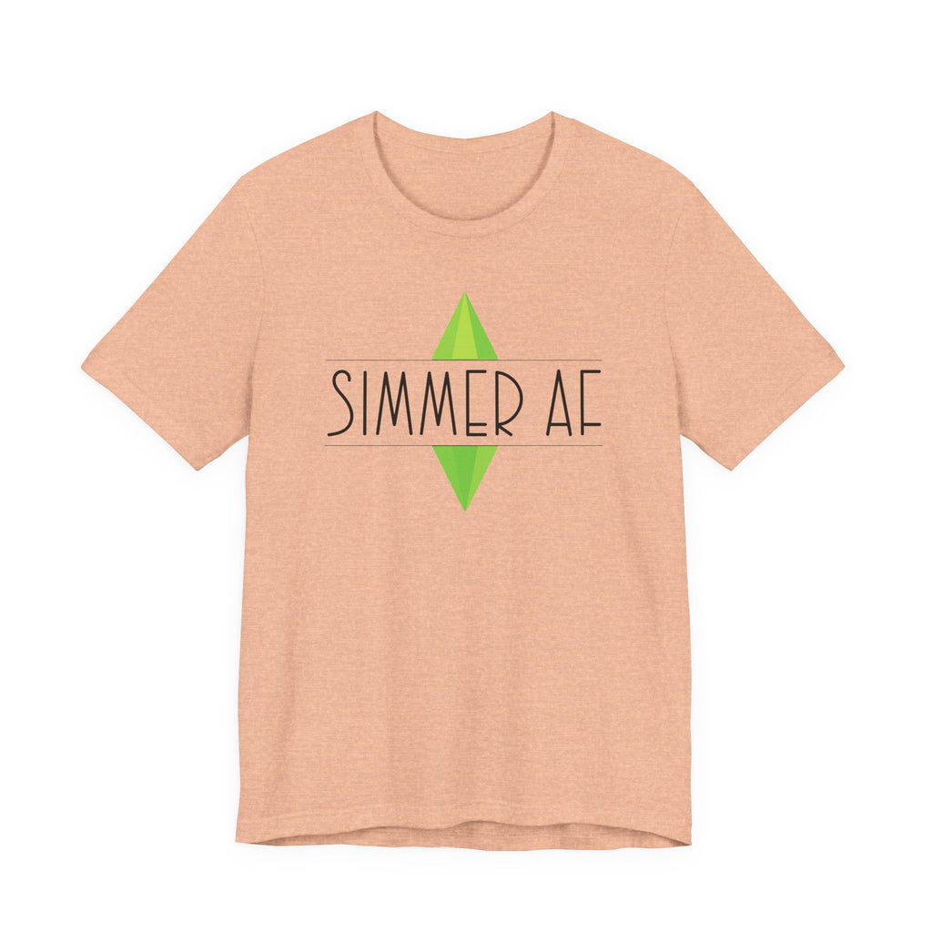 Unisex 'Simmer AF' T-Shirt, The Sims Video Game Tee