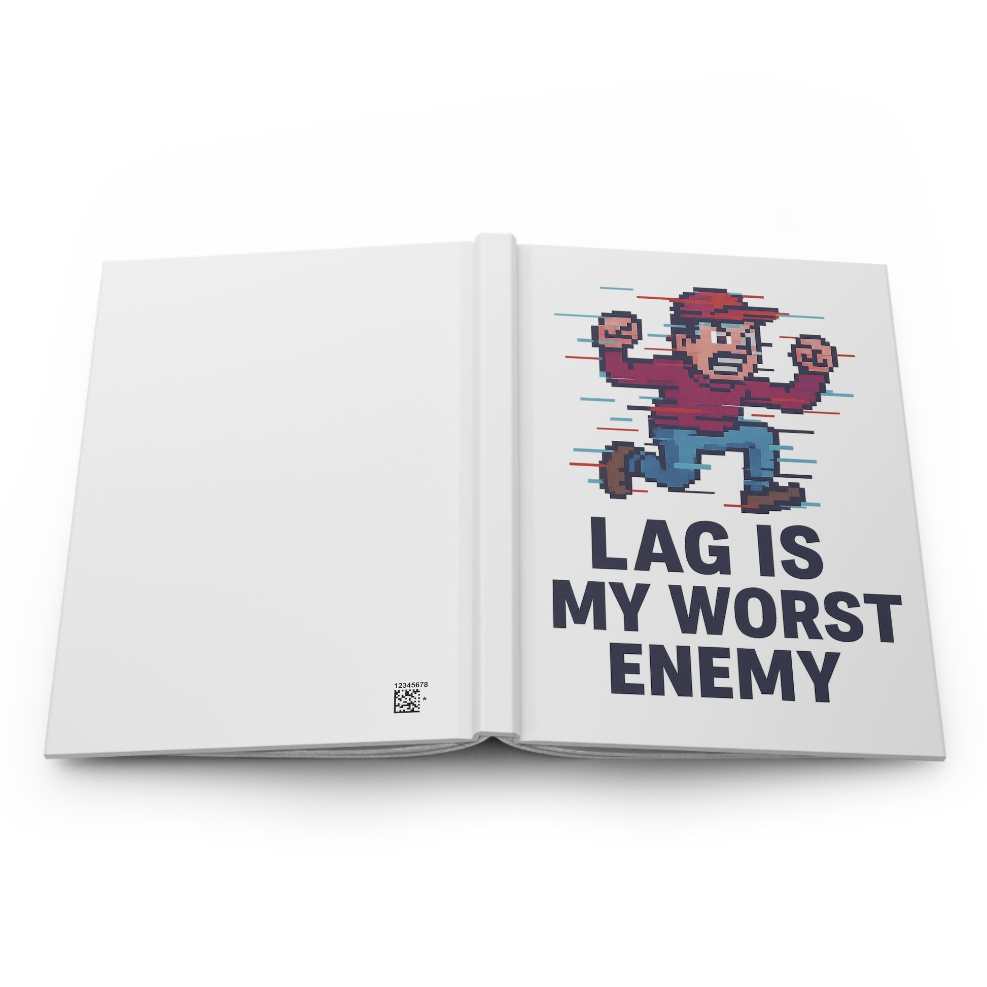 Lag Is My Worst Enemy Hardcover Matte Journal, Gamer’s Writing Companion