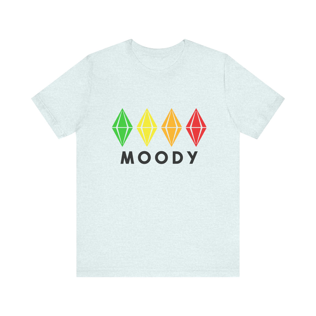 The Sims 4 Moody Plumbob T-Shirt - Green Yellow Orange Red Gaming T-Shirt