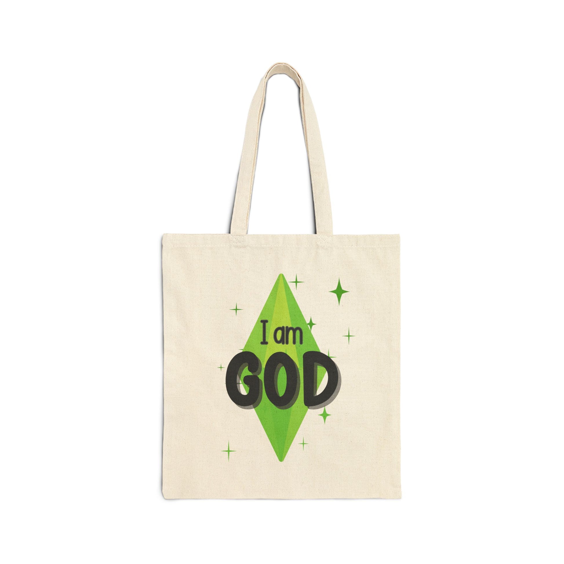 I Am God, The Sims Canvas Tote Bag, For Ultimate Simmer Power