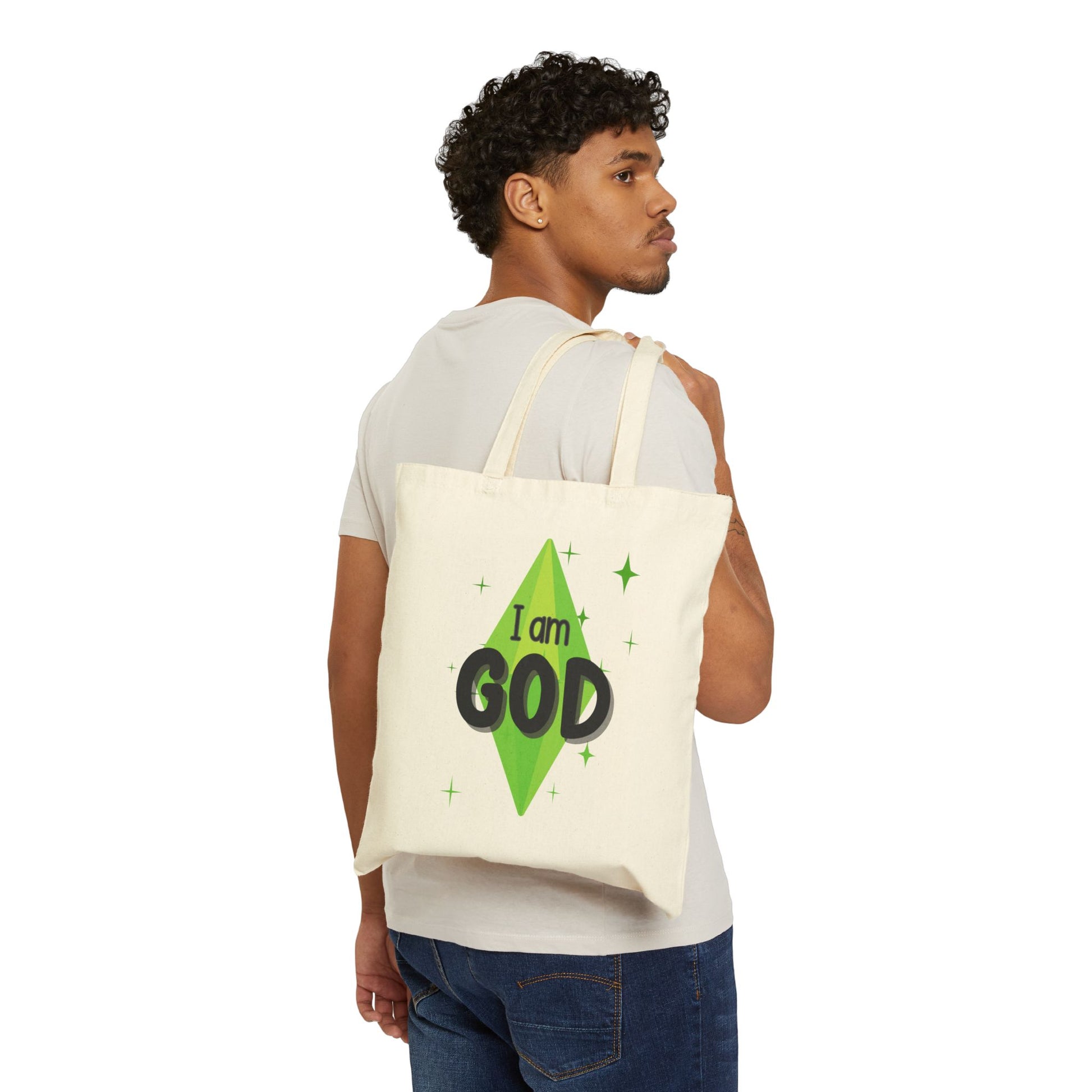 I Am God, The Sims Canvas Tote Bag, For Ultimate Simmer Power