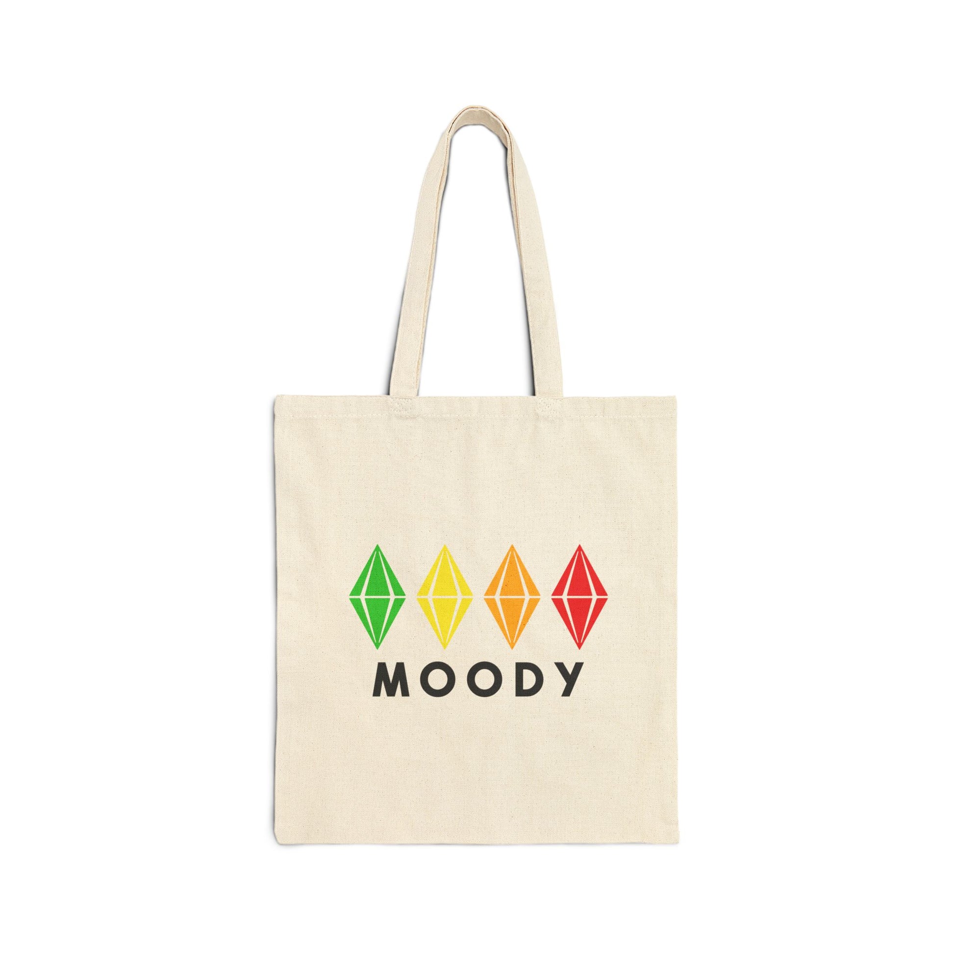 Moody Plumbobs Tote Bag, Sims Mood Canvas Bag, Simmer Gift