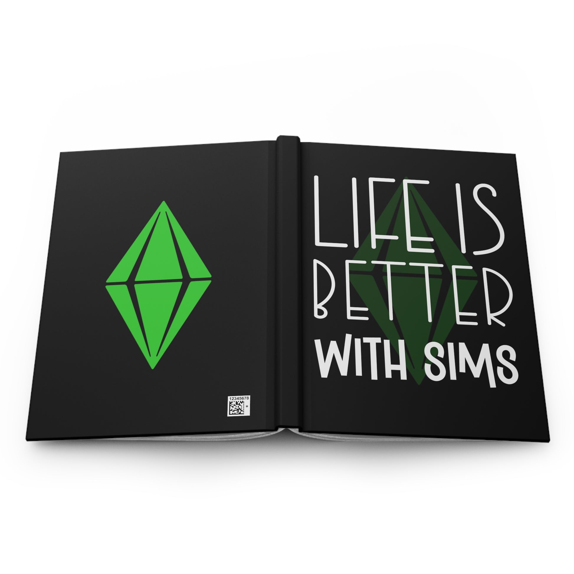 Life Is Better With Sims Hardcover Journal Matte Finish