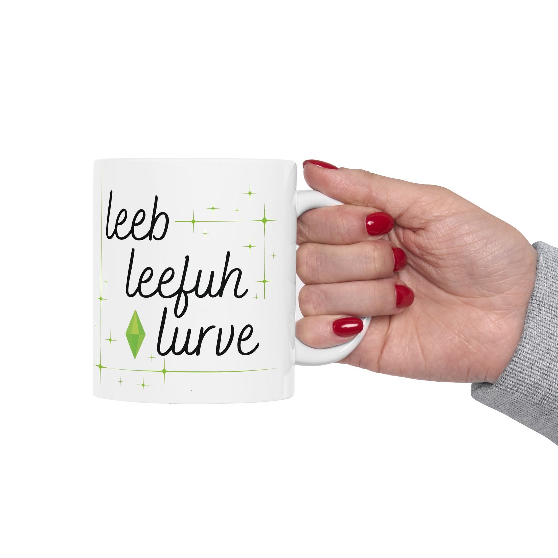 Simlish Leeb Leefuh Lurve 11oz Mug