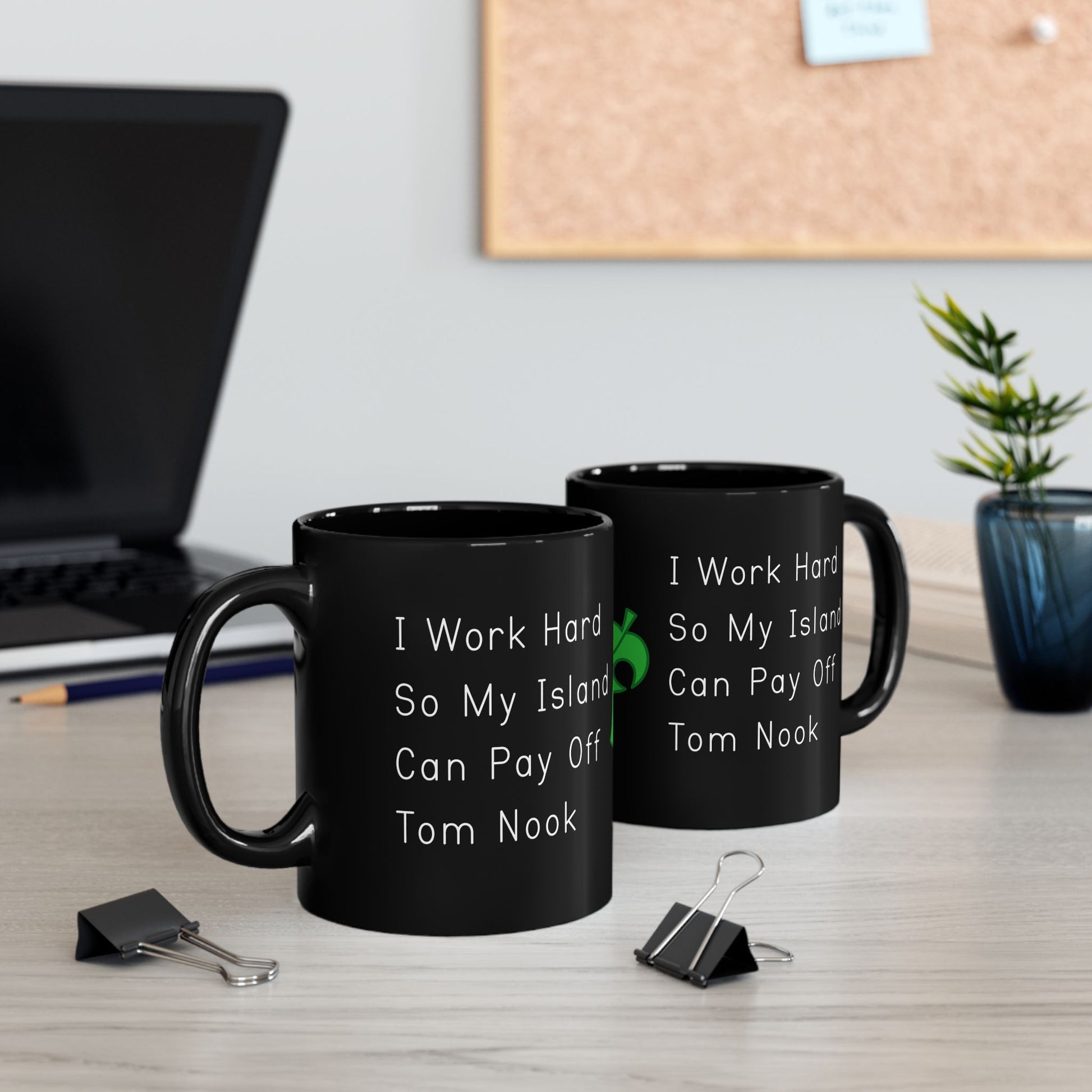 I Work Hard So My Island Can Pay Off Mug, Funny ACNH 11oz Coffee Cup