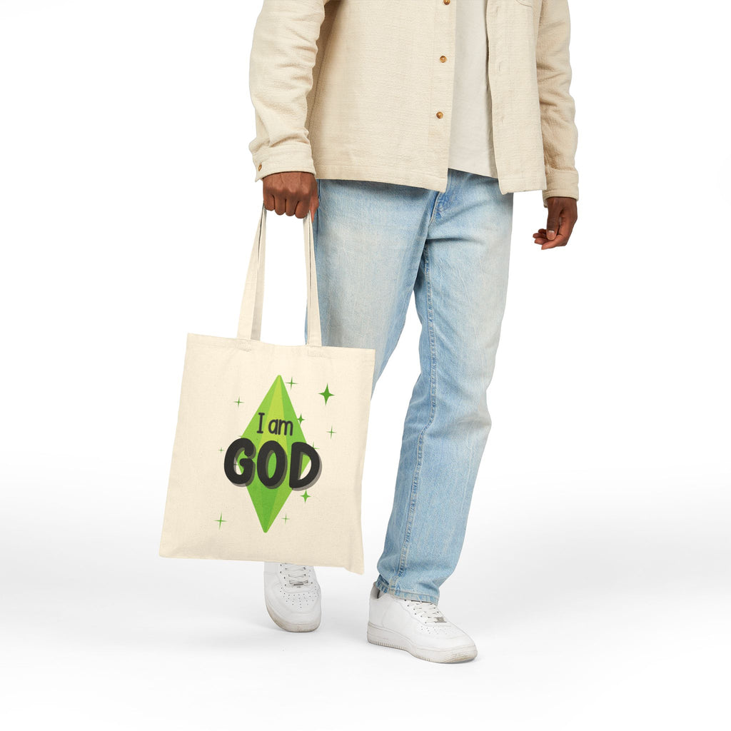 I Am God, The Sims Canvas Tote Bag, For Ultimate Simmer Power
