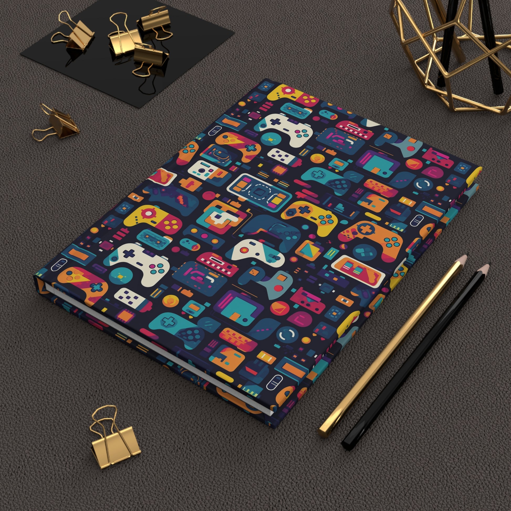Gaming-Themed Hardcover Journal, Perfect Gift for Gamers