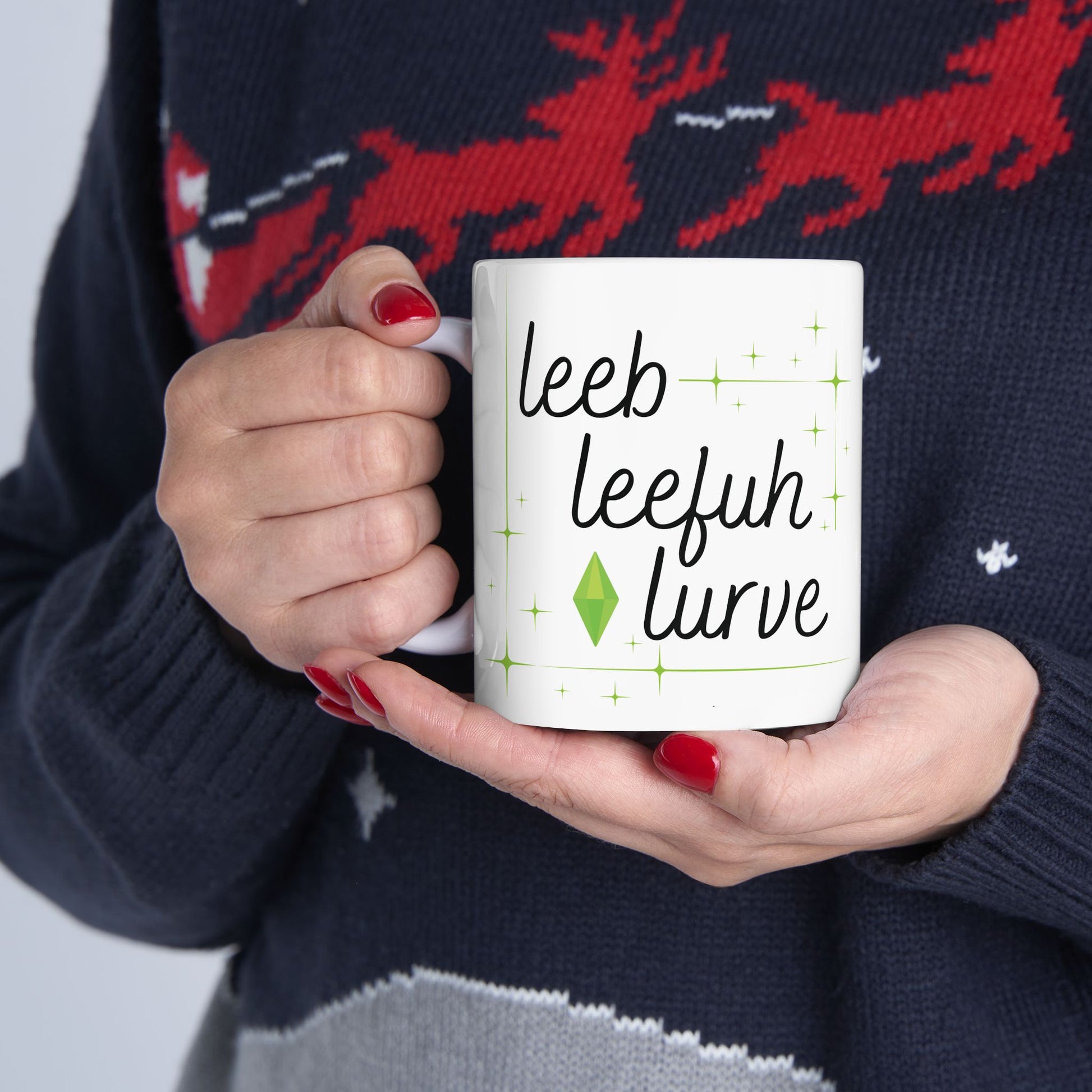 Simlish Leeb Leefuh Lurve 11oz Mug