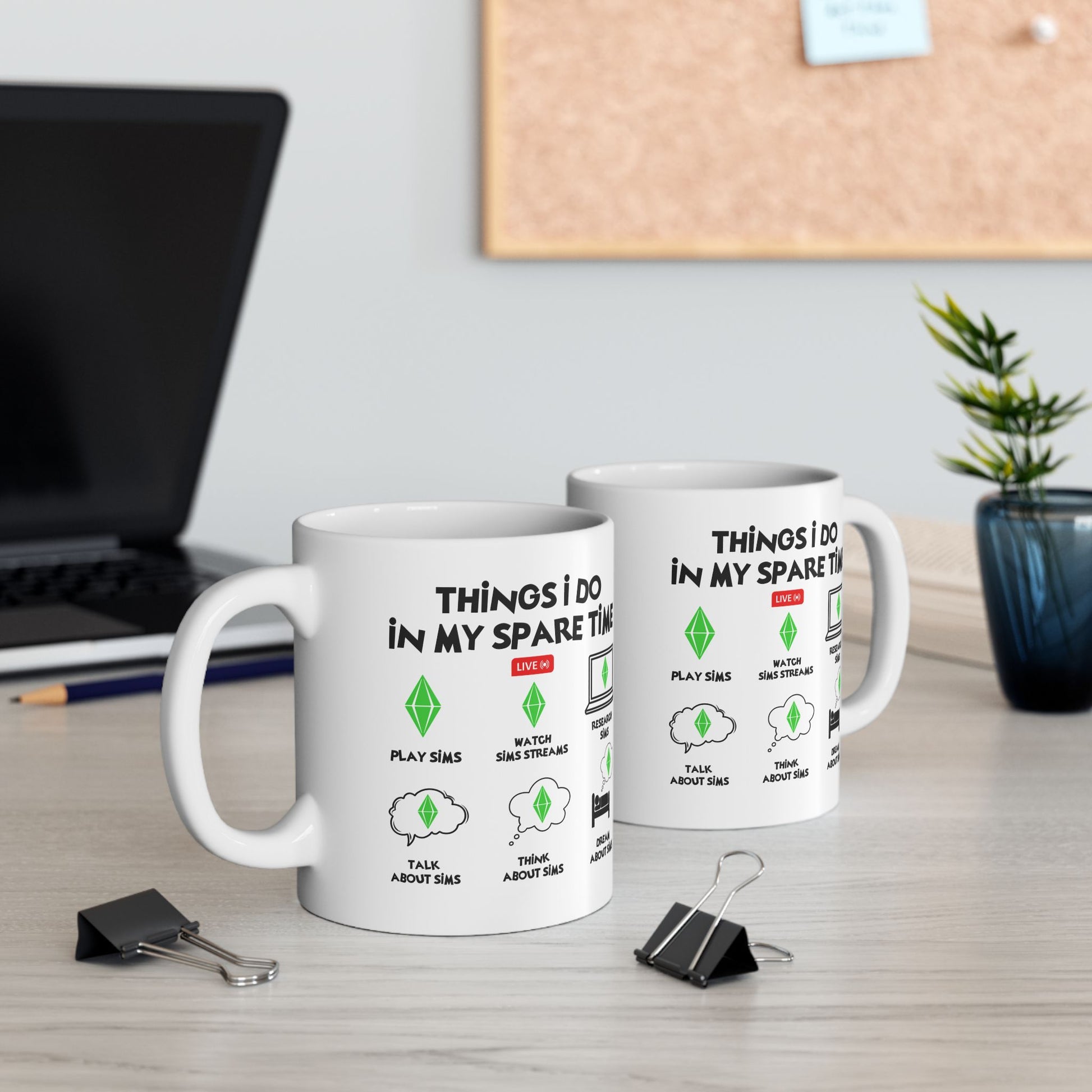 11oz 15oz Things I Do In My Spare Time, Gamer White Ceramic Mug 11oz