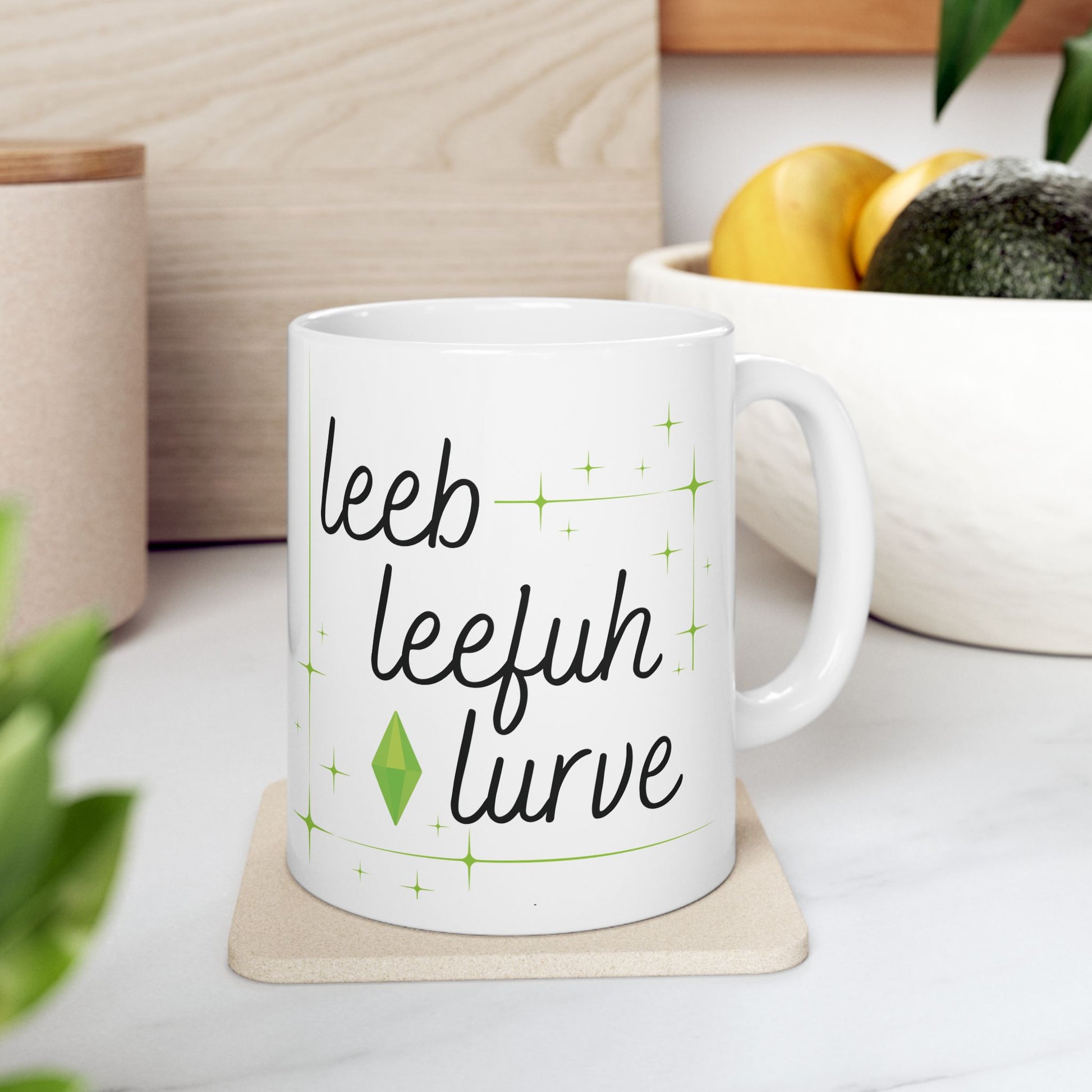 Simlish Leeb Leefuh Lurve 11oz Mug