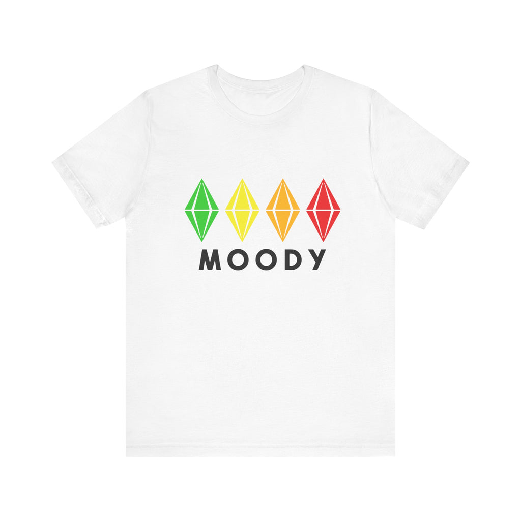 The Sims 4 Moody Plumbob T-Shirt - Green Yellow Orange Red Gaming T-Shirt