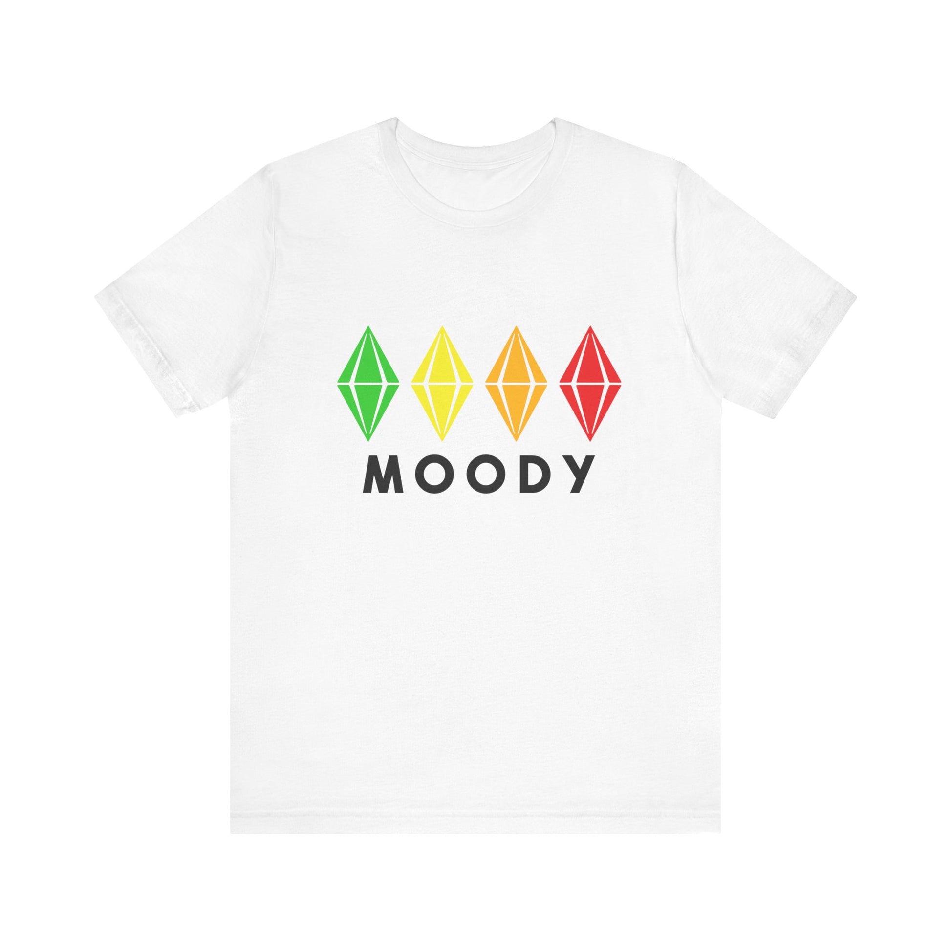 The Sims 4 Moody Plumbob T-Shirt - Green Yellow Orange Red Gaming T-Shirt