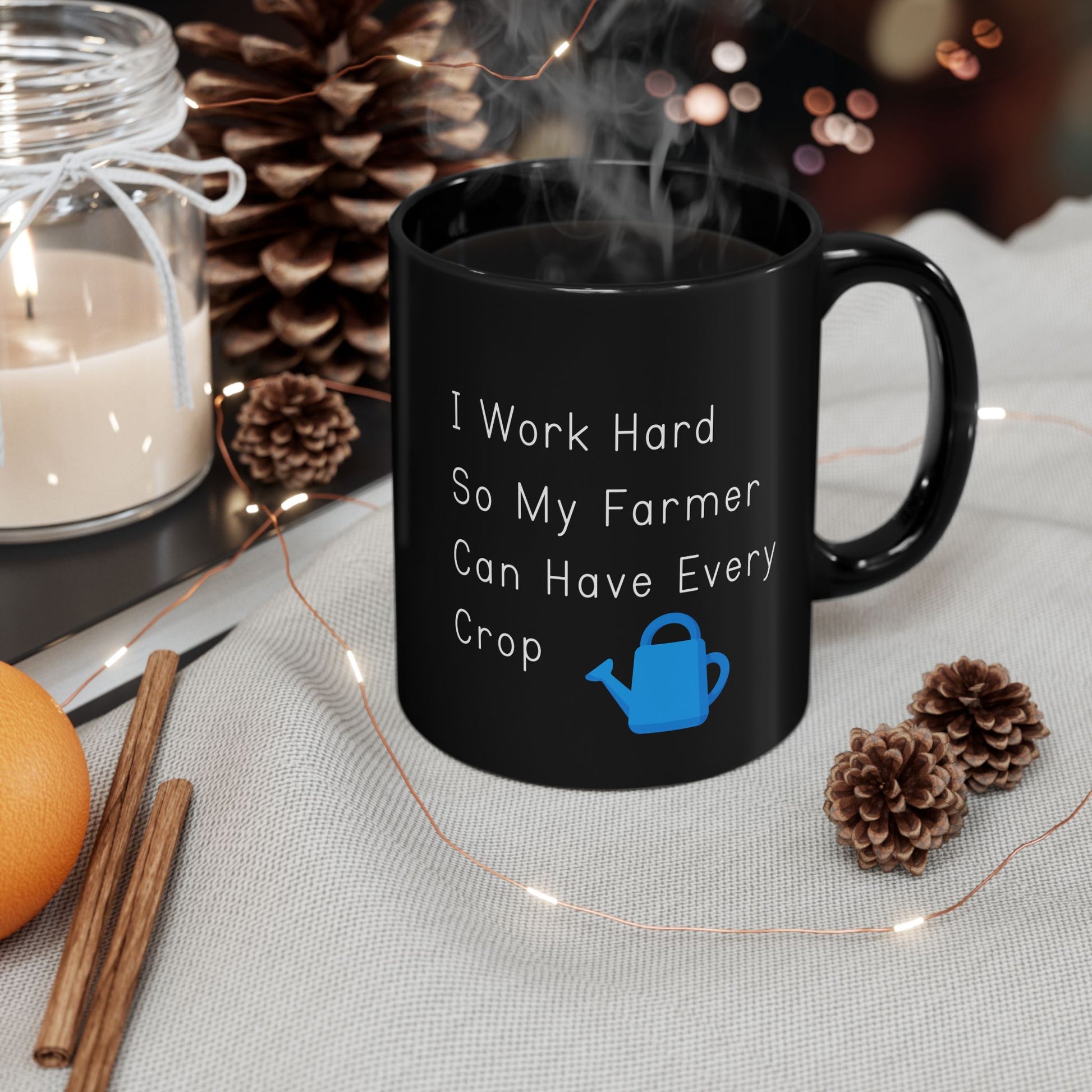 I Work Hard So My Farmer Can Have Every Crop 11oz Mug, Stardew Valley Gamer Gift