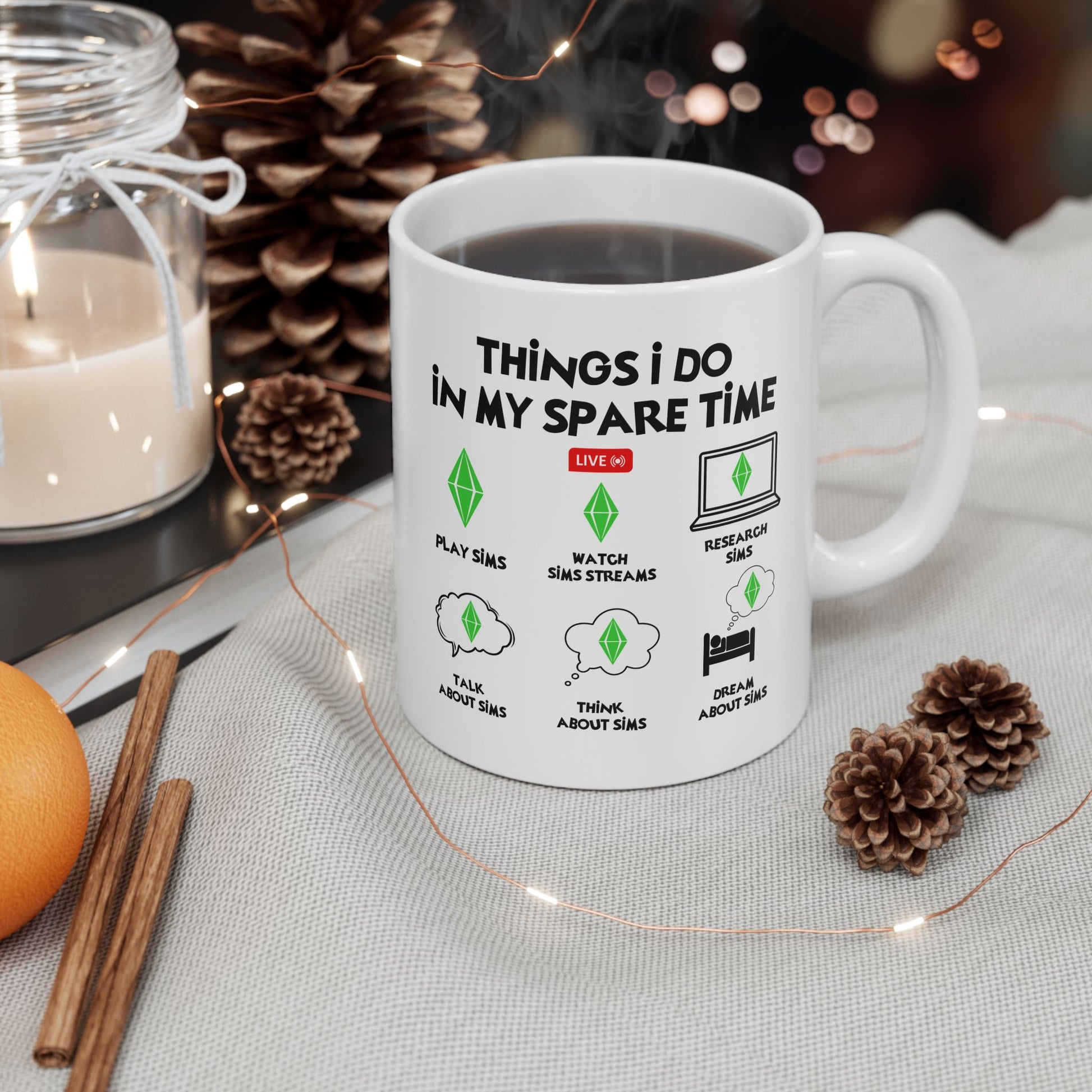 11oz 15oz Things I Do In My Spare Time, Gamer White Ceramic Mug 11oz