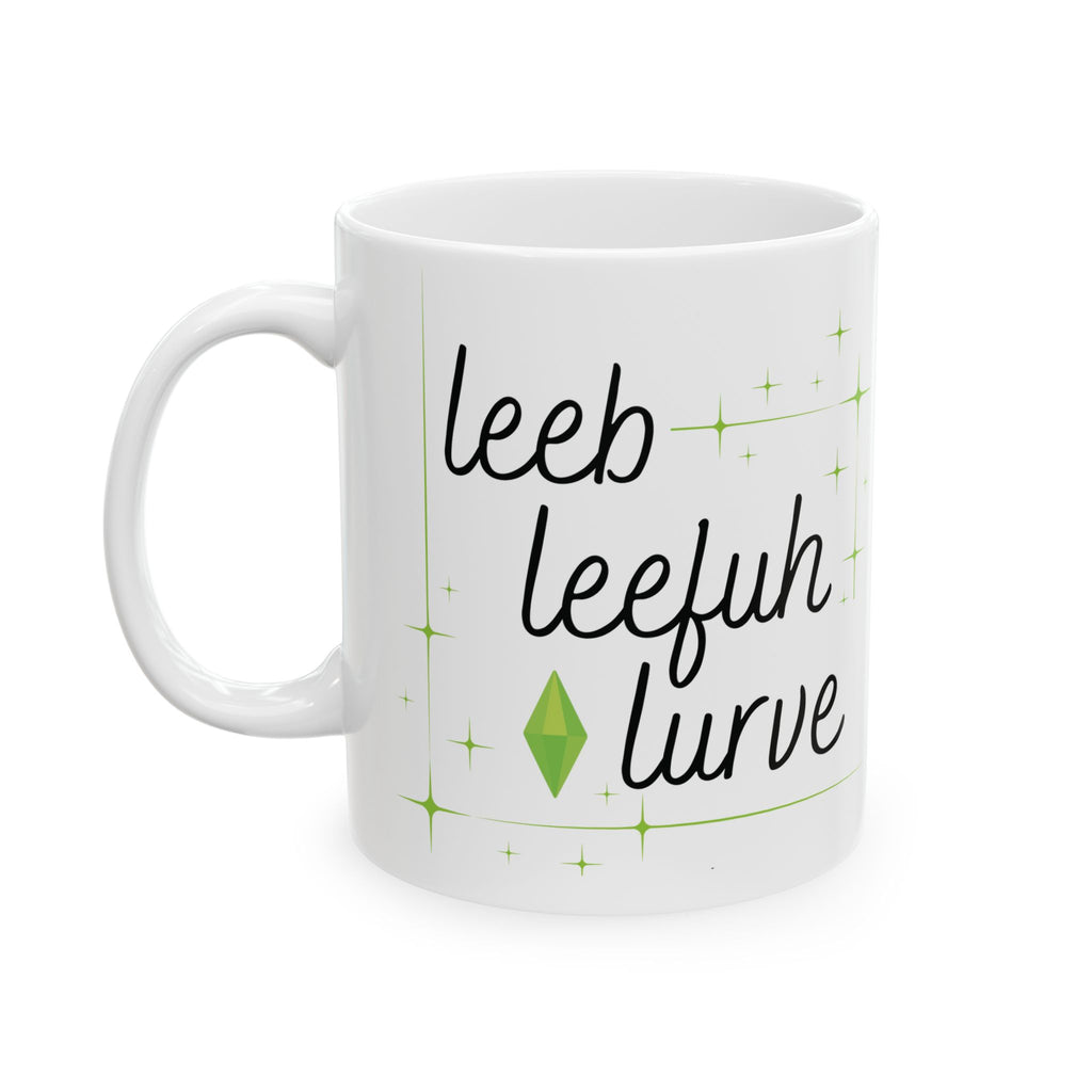 Simlish Leeb Leefuh Lurve 11oz Mug