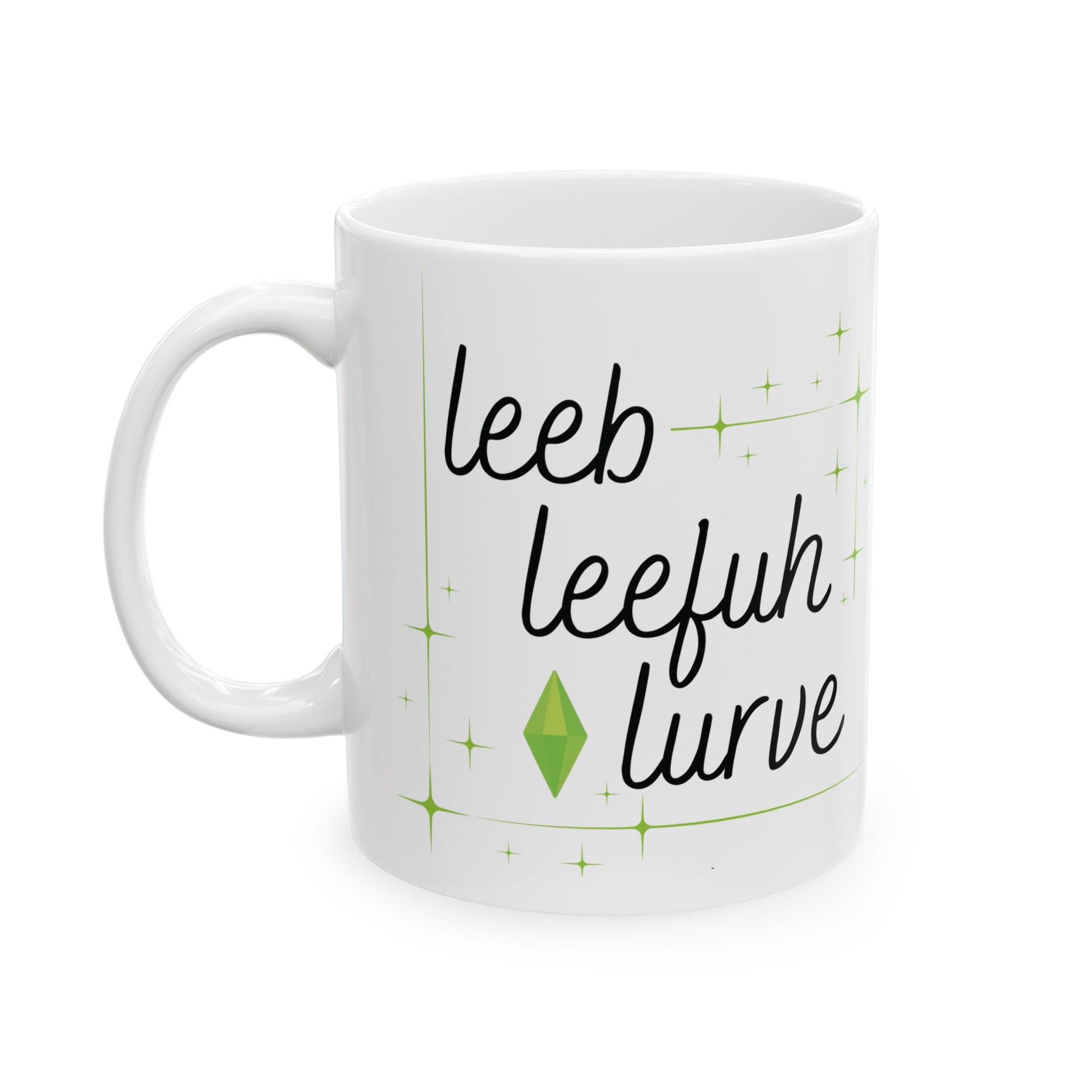 Simlish Leeb Leefuh Lurve 11oz Mug