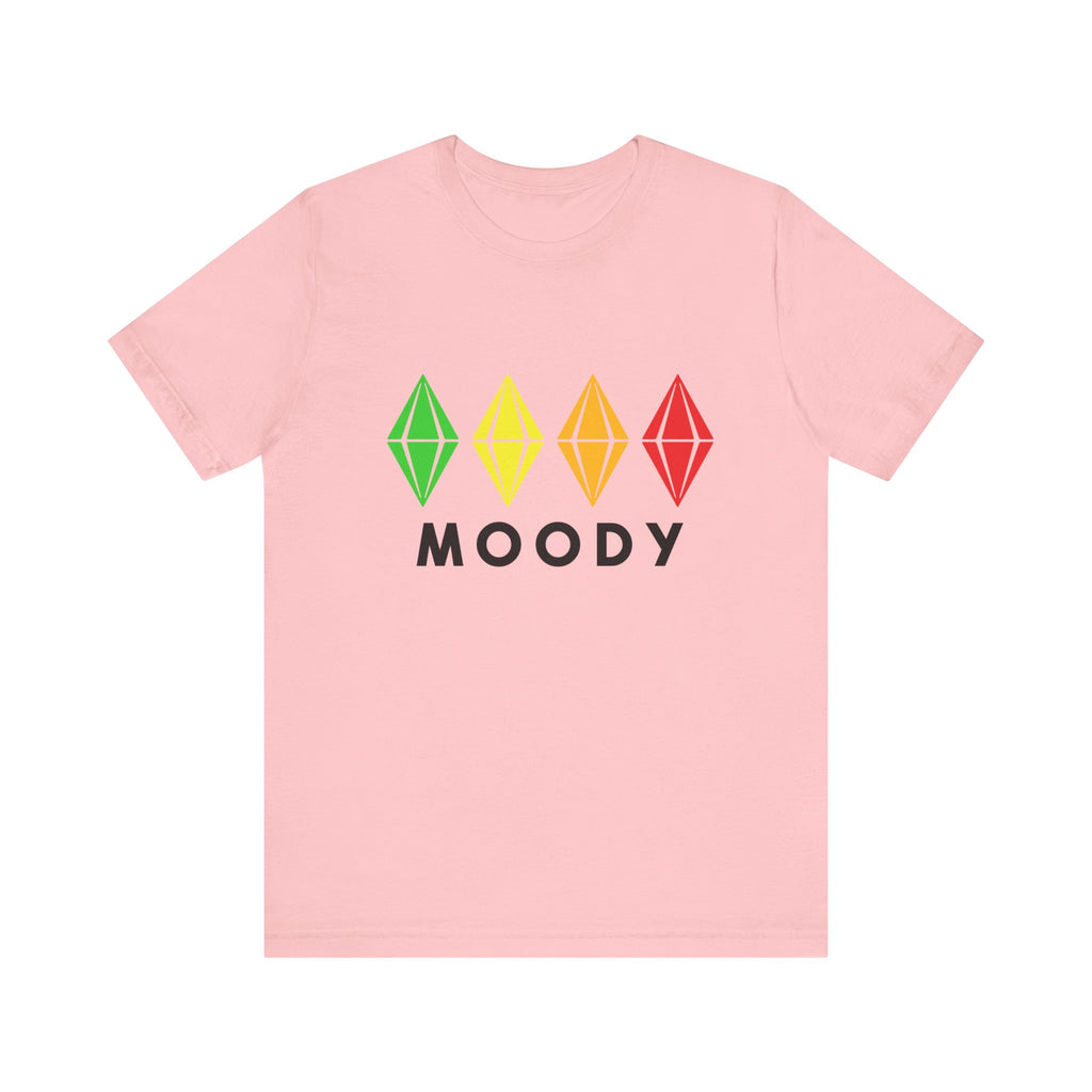 The Sims 4 Moody Plumbob T-Shirt - Green Yellow Orange Red Gaming T-Shirt