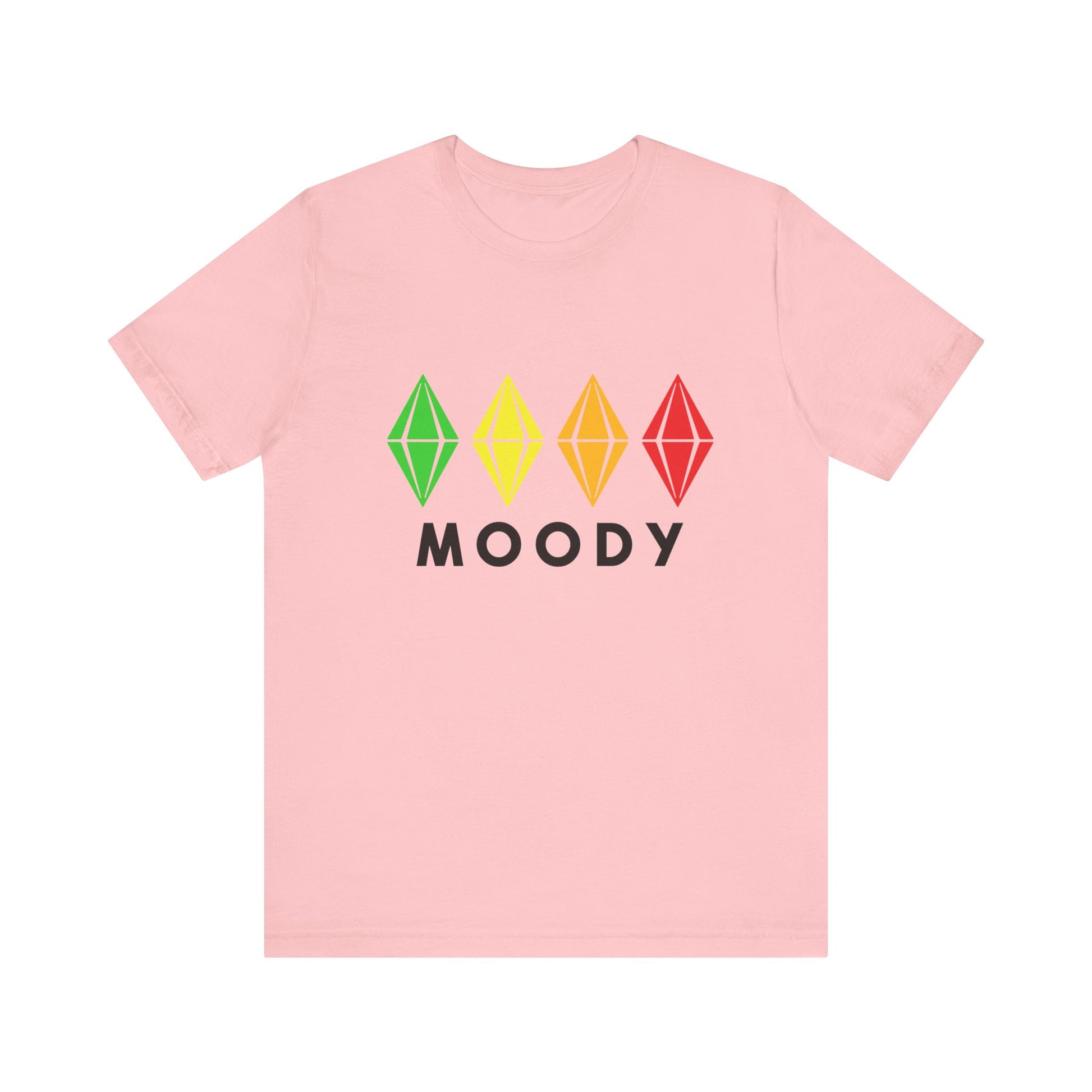 The Sims 4 Moody Plumbob T-Shirt - Green Yellow Orange Red Gaming T-Shirt