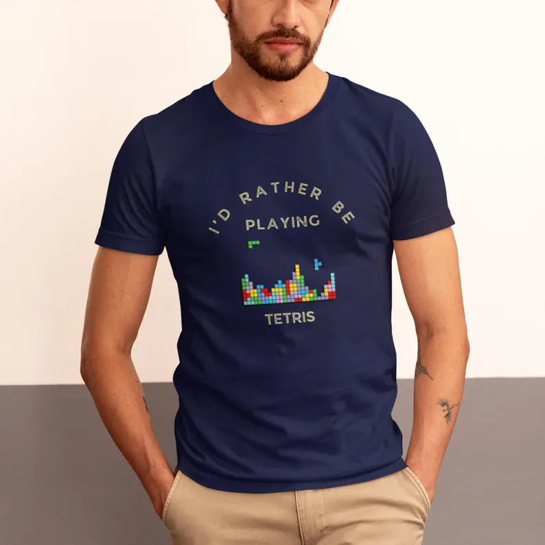 I'd Rather Be Playing Tetris T-Shirt