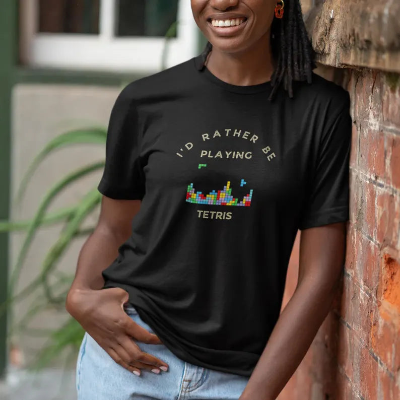 I'd Rather Be Playing Tetris T-Shirt
